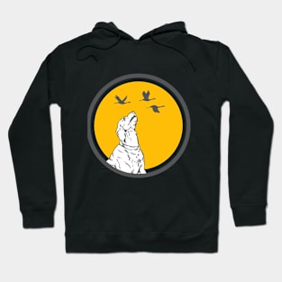 DOG LOOKING UP Hoodie